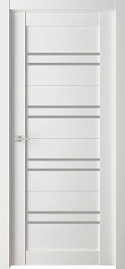 Товар Межкомнатная дверь Легенда Велюкс 5 Бьянко Бьянко Стекло Сатинато