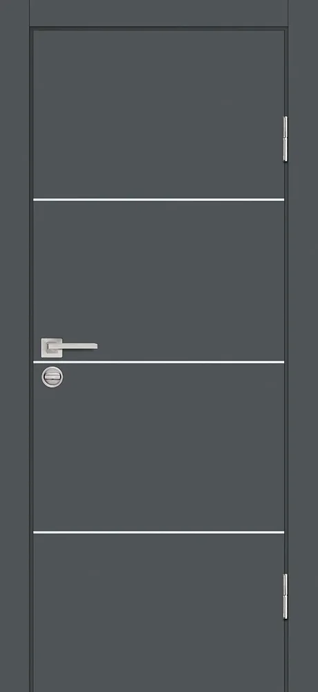 Фото Межкомнатная дверь P-2 Графит матовый